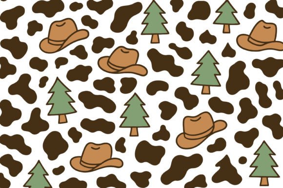 Cowboy Hat Forest Cow Pattern Review for Real Embroidery Projects