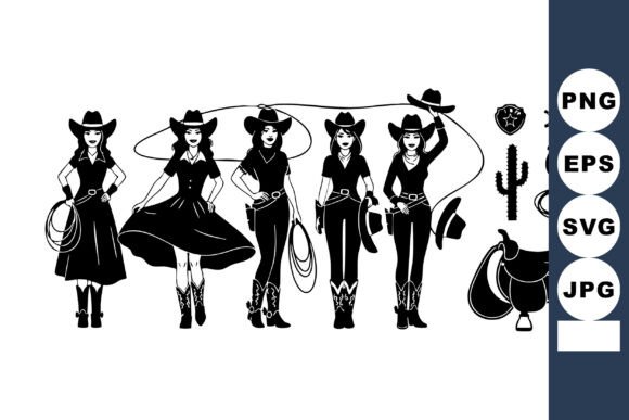 Cowgirl Silhouettes with Western Accesso Review for Embroidery Projects