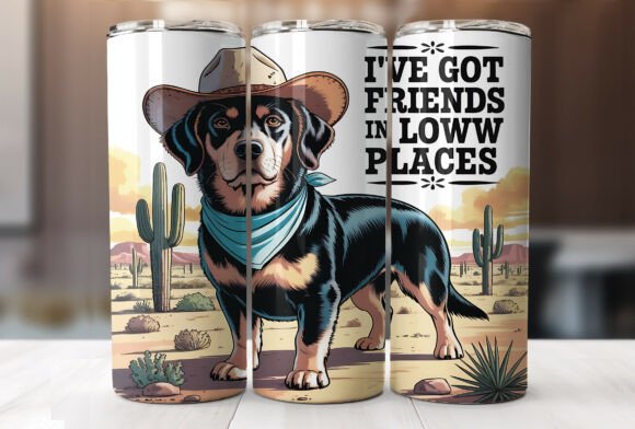 Funny Cowboy Golden Retriever Tumbler Review for Real Embroidery Projects