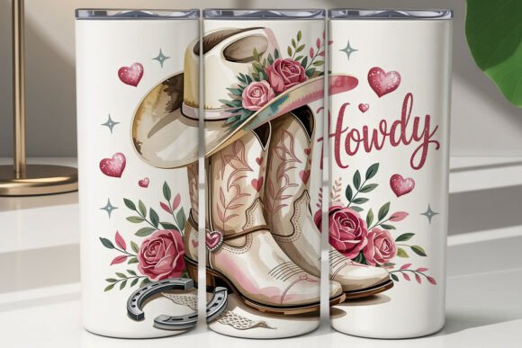 Howdy Cowboy Tumbler Wrap PNG Review for Real Embroidery Projects