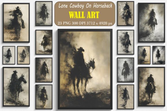 Lone Cowboy on Horseback Wall Arts Review for Real Embroidery Projects