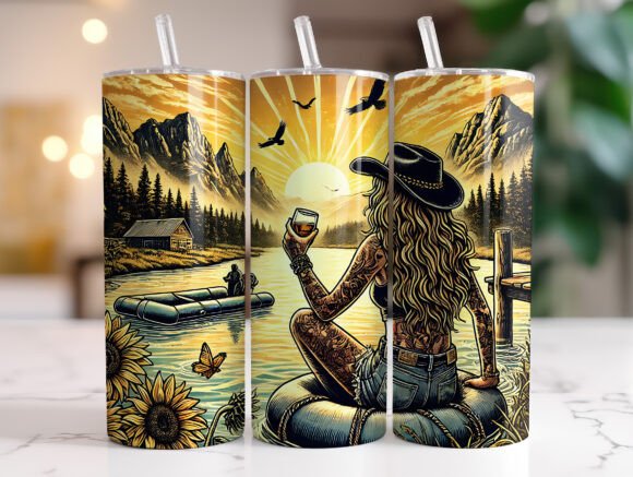 Self Love Western Sunflower Tumbler Wrap Review